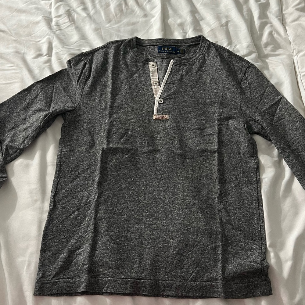 Dark Grey Long sleeve ralph lauren top
